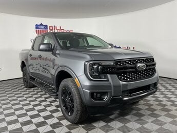 2025 Gray Ford Ranger XLT EcoBoost 2.3L I4 GTDi DOHC Turbocharged VCT Engine 4 Door Truck 4X4