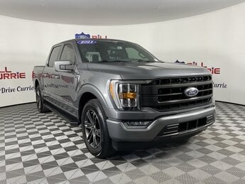 2021 Gray Ford F-150 Lariat 4 Door Automatic 2.7L V6 EcoBoost Engine Truck