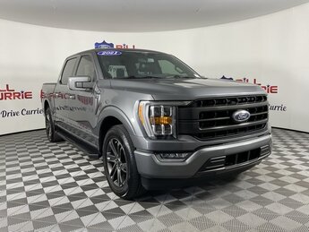 2021 Gray Ford F-150 Lariat 4 Door Automatic 2.7L V6 EcoBoost Engine Truck