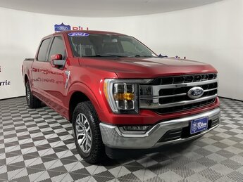 2021 Red Metallic Ford F-150 Lariat RWD Truck Automatic 4 Door 2.7L V6 EcoBoost Engine