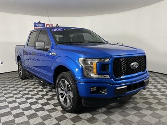 2020 Velocity Blue Metallic Ford F-150 XL 4X4 Truck 2.7L V6 EcoBoost Engine 4 Door Automatic
