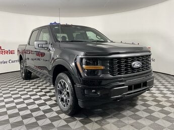 2025 Agate Black Metallic Ford F-150 STX Automatic 4 Door 2.7L V6 EcoBoost Engine