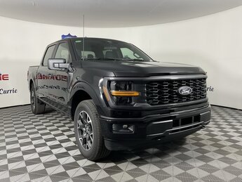 2025 Agate Black Metallic Ford F-150 STX 4X4 2.7L V6 EcoBoost Engine Automatic