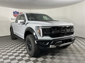 2025 White Ford F-150 Raptor Truck 3.5L V6 EcoBoost Engine 4 Door Automatic