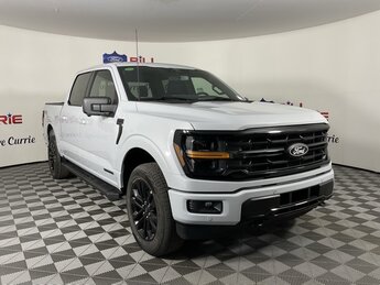 2025 White Ford F-150 XLT 3.5L PowerBoost Full-Hybrid V6 Engine 4 Door 4X4 Automatic Truck