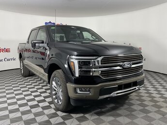 2025 Agate Black Metallic Ford F-150 King Ranch 3.5L PowerBoost Full-Hybrid V6 Engine 4X4 4 Door Truck Automatic