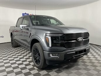 2025 Gray Ford F-150 Platinum 3.5L PowerBoost Full-Hybrid V6 Engine 4X4 Automatic