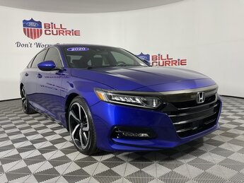 2020 Blue Honda Accord Sport 2.0T Car Automatic FWD I4 DOHC 16V Turbocharged Engine 4 Door