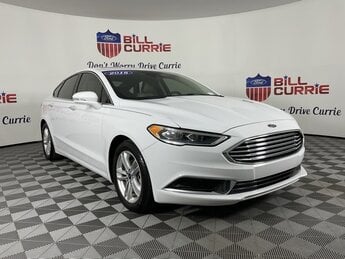 2018 Oxford White Ford Fusion SE 1.5L EcoBoost Engine 4 Door Car