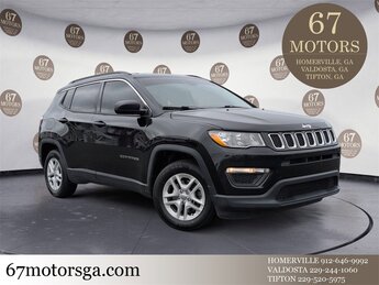 2019 Diamond Black Crystal Pearlcoat Jeep Compass Sport Automatic FWD 4 Door 2.4L I4 Engine