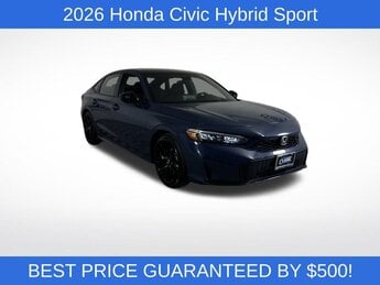 2026 Blue Lagoon Pearl Honda Civic Hybrid Sport FWD 4 Door Automatic (CVT) Car 2.0L 16V DOHC Engine