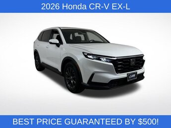 2026 Platinum White Pearl Honda CR-V EX-L 4 Door FWD SUV 1.5L I4 DOHC 16V Engine