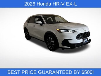 2026 Platinum White Pearl Honda HR-V EX-L Automatic (CVT) 2.0L I4 DOHC 16V i-VTEC Engine SUV 4 Door
