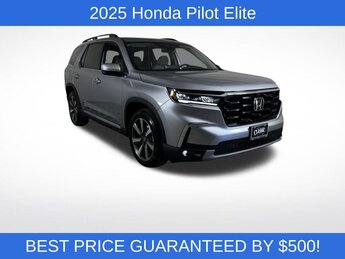 2025 Lunar Silver Metallic Honda Pilot Elite 4 Door AWD Automatic 3.5L V6 DOHC 24V Engine