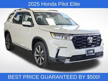 2025 Platinum White Pearl Honda Pilot Elite SUV AWD Automatic 4 Door