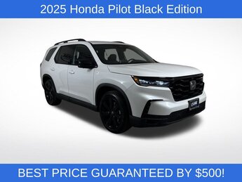 2025 Platinum White Pearl Honda Pilot Black Edition SUV Automatic 3.5L V6 DOHC 24V Engine AWD
