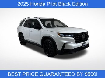 2025 Platinum White Pearl Honda Pilot Black Edition 3.5L V6 DOHC 24V Engine SUV AWD