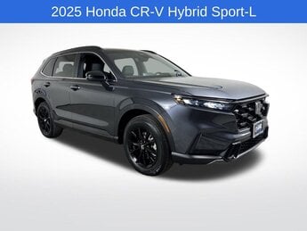 2025 Meteorite Gray Metallic Honda CR-V Hybrid Sport-L Automatic (CVT) FWD 4 Door 2.0L I4 DOHC 16V Engine SUV
