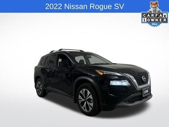 2022 Super Black Nissan Rogue SV Automatic (CVT) 4 Door SUV