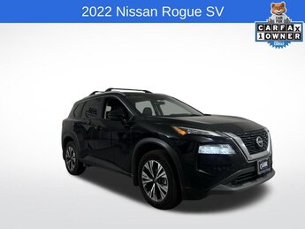 2022 Super Black Nissan Rogue SV Automatic (CVT) 4 Door SUV