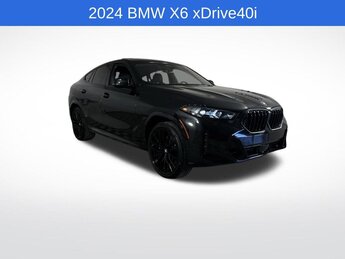 2024 Black Sapphire Metallic BMW X6 xDrive40i SUV 4 Door AWD 3.0L DOHC 24V Engine