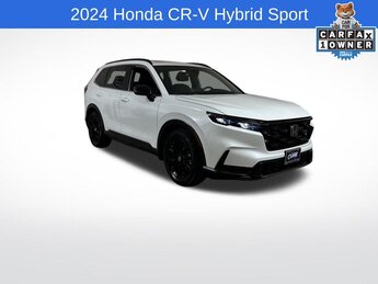 2024 Platinum White Pearl Honda CR-V Hybrid Sport FWD 2.0L I4 DOHC 16V Engine SUV