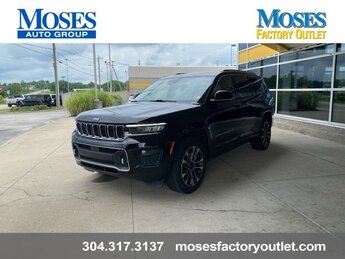 2021 Diamond Black Crystal Pearlcoat Jeep Grand Cherokee L Overland 3.6L V6 24V VVT Engine Automatic 4X4 SUV