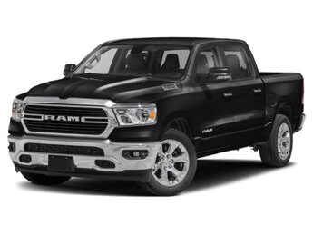 2020 Diamond Black Crystal Pearlcoat Ram 1500 Big Horn Truck 4X4 Automatic 4 Door HEMI 5.7L V8 Multi Displacement VVT Engine