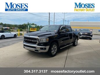 2020 Diamond Black Crystal Pearlcoat Ram 1500 Big Horn HEMI 5.7L V8 Multi Displacement VVT Engine 4X4 Truck Automatic