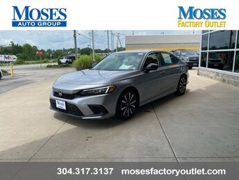2022 Lunar Silver Metallic Honda Civic EX Automatic (CVT) 4 Door 1.5L I-4 DI DOHC Turbocharged Engine FWD Car