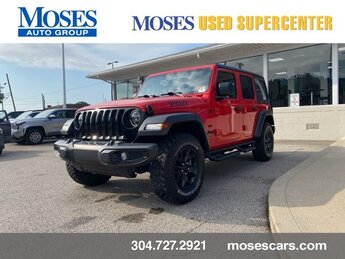 2021 Firecracker Red Clearcoat Jeep Wrangler Unlimited Willys 3.6L V6 24V VVT Engine SUV Automatic
