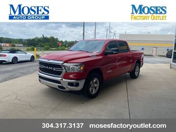 2022 Flame Red Clearcoat Ram 1500 Big Horn 3.6L V6 24V VVT Engine Automatic Truck 4X4