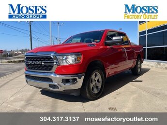 2022 Flame Red Clearcoat Ram 1500 Big Horn 4 Door Truck HEMI 5.7L V8 Multi Displacement VVT Engine