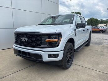 2025 Space White Metallic Ford F-150 STX 4 Door 2.7L V6 EcoBoost Engine 4X4 Truck