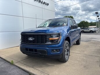 2025 Atlas Blue Metallic Ford F-150 STX Automatic 2.7L V6 EcoBoost Engine 4X4