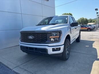 2025 Space White Metallic Ford F-150 STX Truck 2.7L V6 EcoBoost Engine 4X4 Automatic