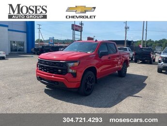 2025 Red Hot Chevrolet Silverado 1500 Custom 4X4 Automatic TurboMax<sup>™</sup> engine