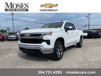 2025 Summit White Chevrolet Silverado 1500 LT 4X4 4 Door Automatic
