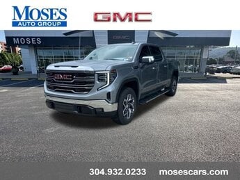 2026 Sterling Metallic GMC Sierra 1500 SLT 4 Door 5.3L EcoTec3 V8 engine 4X4 Truck