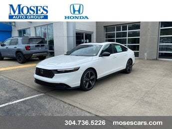 2025 Platinum White Pearl Honda Accord Hybrid Sport FWD 2.0L I4 DOHC 16V Engine 4 Door Car Automatic (CVT)