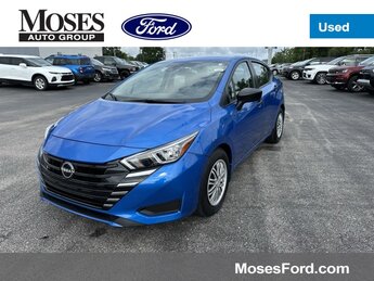 2023 Electric Blue Metallic Nissan Versa S Car 1.6L 4-Cylinder DOHC 16V Engine FWD Automatic (CVT) 4 Door