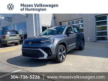 2025 Platinum Gray Metallic Volkswagen Taos S Automatic 4 Door AWD SUV 1.5L I4 Turbocharged DOHC 16V LEV3-SULEV30 174hp Engine