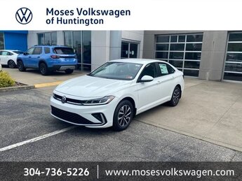 2025 Pure White Volkswagen Jetta S 4 Door FWD Car 1.5L I-4 DI DOHC Turbocharged Engine