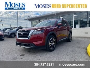 2023 Scarlet Ember Tintcoat Nissan Pathfinder Platinum 4X4 V6 Engine Automatic 4 Door
