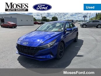2023 Intense Blue Hyundai Elantra Hybrid Blue 4 Door I4 Engine FWD Automatic Car