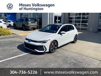 2025 Opal White Pearl Volkswagen Golf GTI SE 4 Door FWD 2.0L TSI DOHC Engine Hatchback