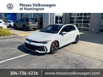 2025 Opal White Pearl Volkswagen Golf GTI SE 4 Door FWD 2.0L TSI DOHC Engine Hatchback