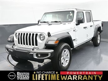2023 Bright White Clearcoat Jeep Gladiator Sport S 3.6L V6 24V VVT Engine 4 Door Truck