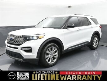 2023 Oxford White Ford Explorer Limited Automatic 2.3L EcoBoost I-4 Engine RWD 4 Door