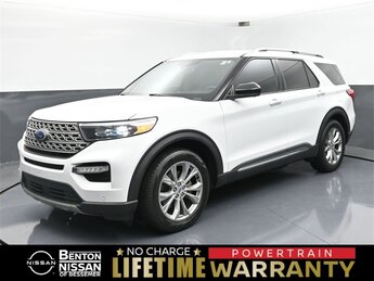 2023 Oxford White Ford Explorer Limited Automatic 2.3L EcoBoost I-4 Engine RWD 4 Door